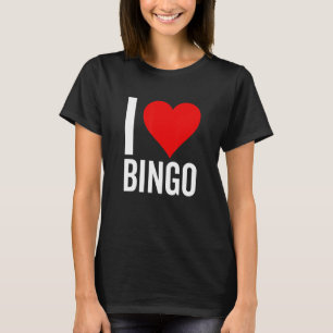 Camiseta Amo Bingo juego de corazón Bingo Abuela Madre Madr