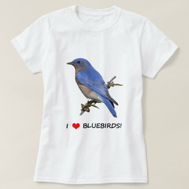Camiseta Amo Bluebirds (del corazón) (Diseño del anverso)