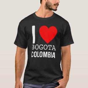 Camiseta Amo Bogotá Mapa de la Bandera de Colombia Orgullo