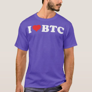 Camiseta Amo BTC (Bitcoin)