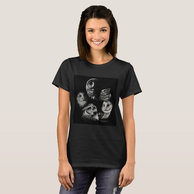 Camiseta ¡Amo búhos! (Anverso completo)