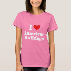 Camiseta Amo bulldoges americanos