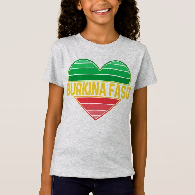 Camiseta Amo Burkina Faso, el burkinés del corazón (Anverso)