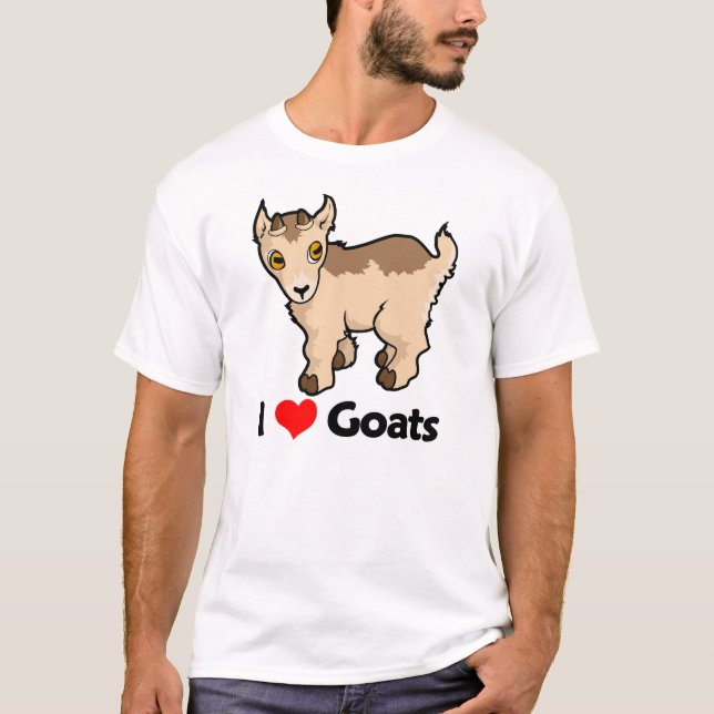 Camiseta Amo cabras (Anverso)