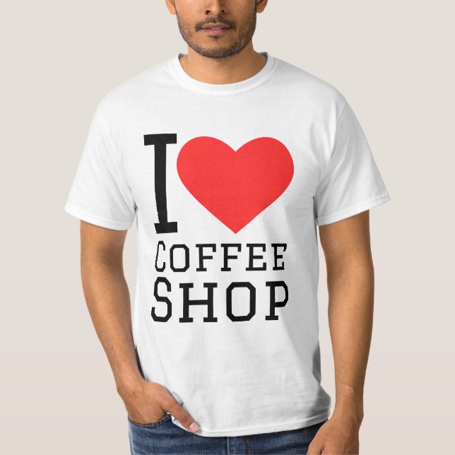 Camiseta Amo cafetería (Anverso)