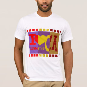 Camiseta Amo California - Arte pop