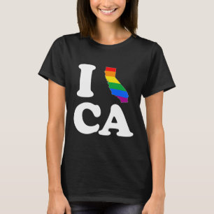 CAMISETA AMO CALIFORNIA GAY - BLANCO - .PNG