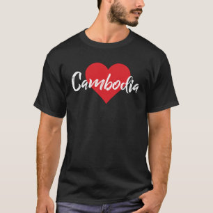 Camiseta Amo Camboya jemer para