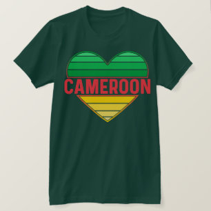 Camiseta Amo Camerún, el corazón camerunés