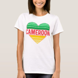 Camiseta Amo Camerún, el corazón camerunés