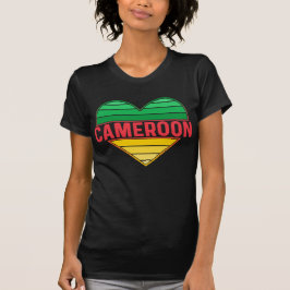 Camiseta Amo Camerún, el corazón camerunés