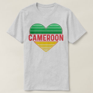 Camiseta Amo Camerún, el corazón camerunés