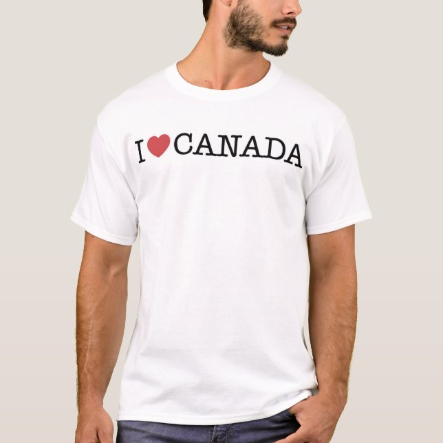 Camiseta Amo Canadá (Anverso)