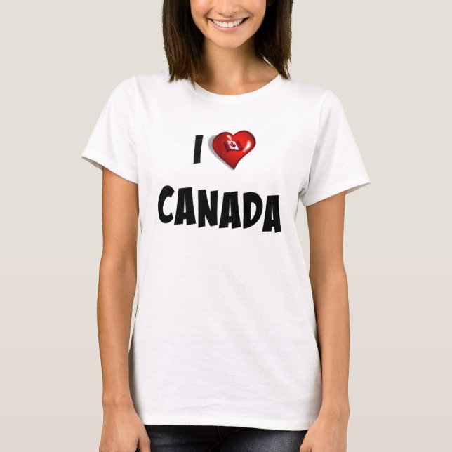 Camiseta Amo CANADÁ (Anverso)