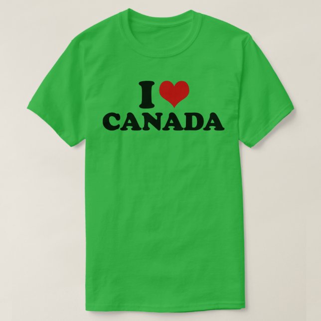 Camiseta Amo Canadá (Diseño del anverso)