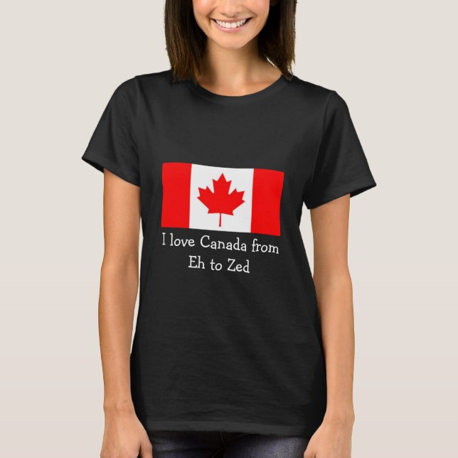 Camiseta Amo Canadá de Eh a la zeta - diversión (Anverso)