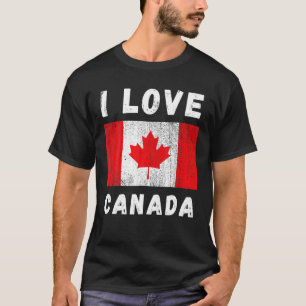 Camiseta Amo Canadá y corazón a familia canadiense de viaje