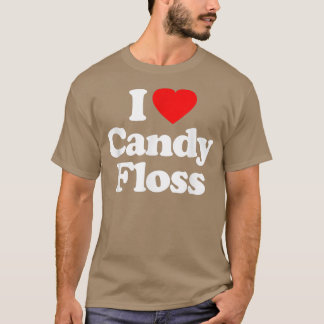Camiseta Amo Candy Floss Heart Funny