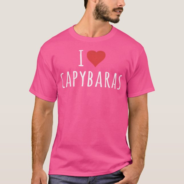 Camiseta Amo Capybaras (Anverso)