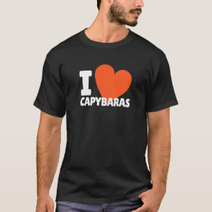 Camiseta Amo Capybaras Capybaras