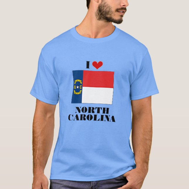 Camiseta Amo Carolina del Norte (Anverso)
