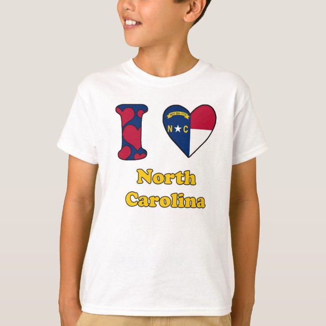 Camiseta Amo Carolina del Norte (Anverso)
