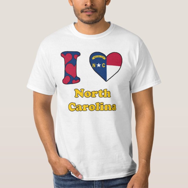 Camiseta Amo Carolina del Norte (Anverso)