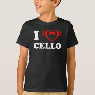 Camiseta Amo Cello Bass Clef