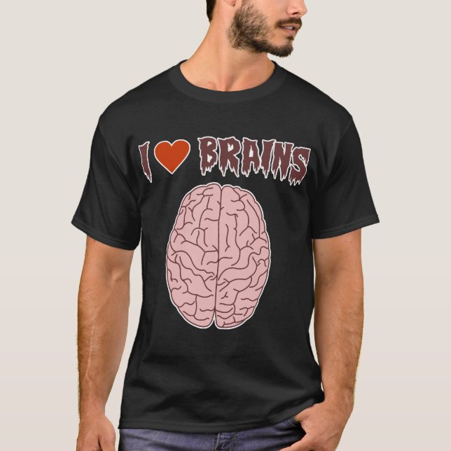 Camiseta Amo cerebros (Anverso)