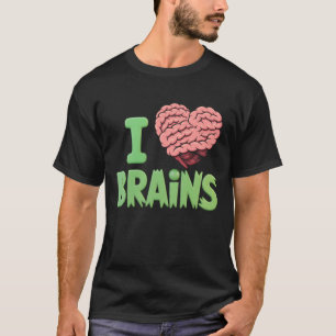 Camiseta Amo Cerebros Zombie Halloween Anatomía Ciencia Lo