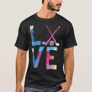 Camiseta Amo Chicas de hockey sobre hielo Hockey Hockey Hoc