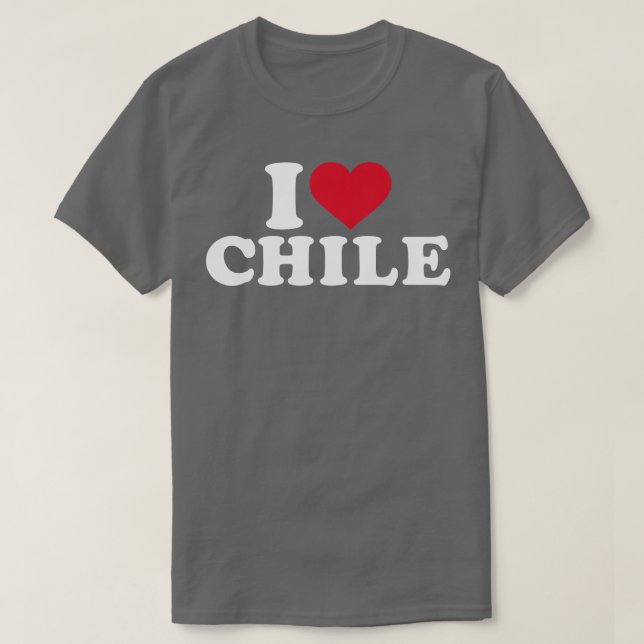 Camiseta Amo Chile (Diseño del anverso)
