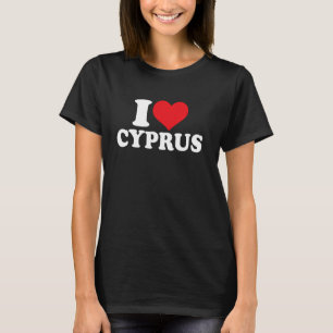 Camiseta Amo Chipre Orgullo de Chipre corazón