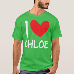 Camiseta Amo Chloe Nombre Chica Personalizada Mujer Bff Fri