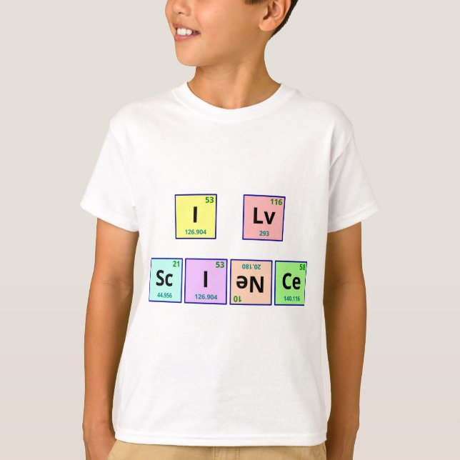Camiseta Amo ciencia (Anverso)