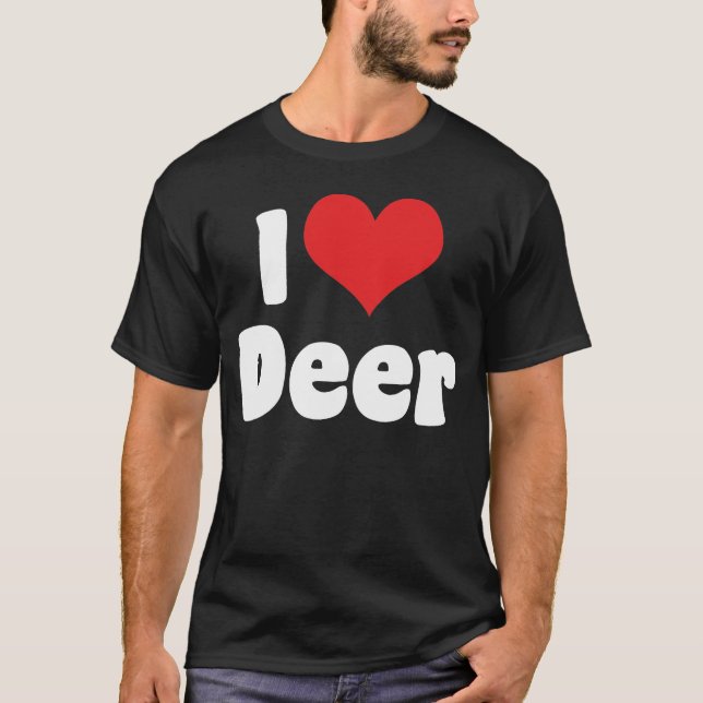Camiseta Amo Ciervo Corazón (Anverso)