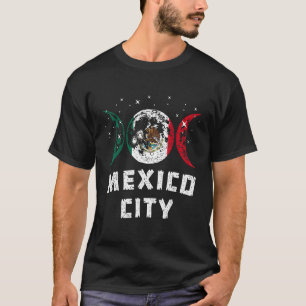 Camiseta Amo Ciudad de México Vacaciones Bandera de México