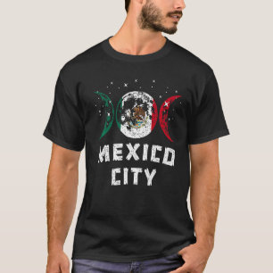 Camiseta Amo Ciudad de México Vacaciones Bandera de México