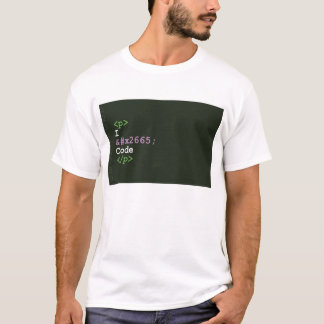 Camiseta Amo código