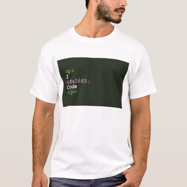 Camiseta Amo código (Anverso)