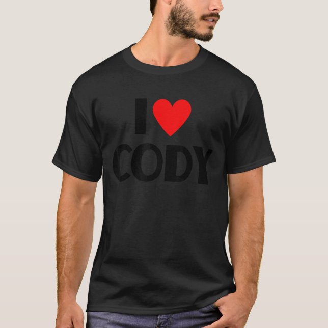 Camiseta Amo Cody - Corazón Cody (Anverso)