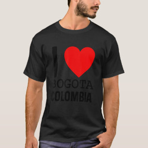 Camiseta Amo Colombia: Mapa de bandera de Bogotá