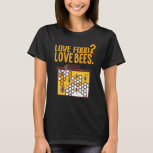 Camiseta Amo Comida Abejas Abejas Abejas Abejas Abejas Abej
