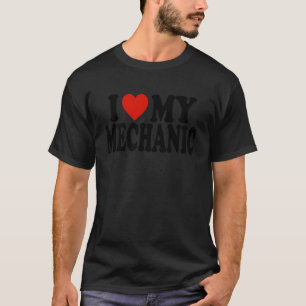 Camiseta Amo con todo mi corazón a mi mecánico