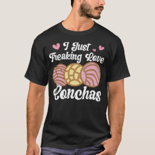 Camiseta Amo Conchas Pan Dulce Latina Mujer Mexicana Conc