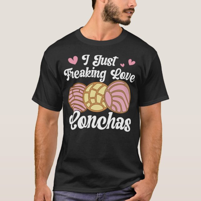 Camiseta Amo Conchas Pan Dulce Latina Mujer Mexicana Conc (Anverso)
