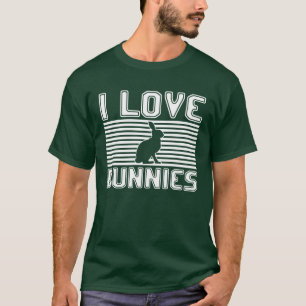 Camiseta Amo conejitos vintage