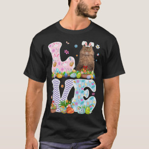 Camiseta Amo conejo Persa Cat & Easter Egy Basket Easter