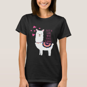 Camiseta Amo conmovedor Alpacas Lama Zoológico Animal
