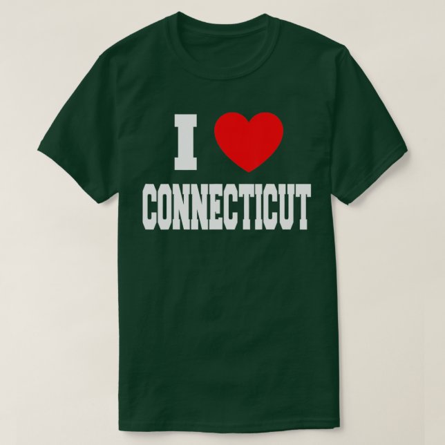 Camiseta Amo Connecticut (Diseño del anverso)